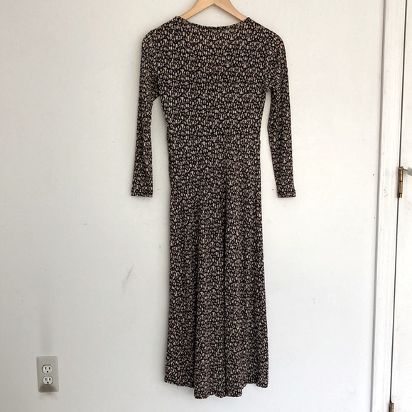 Mango Floral Printed Ruched Midi Dress - Picture 6 of 8